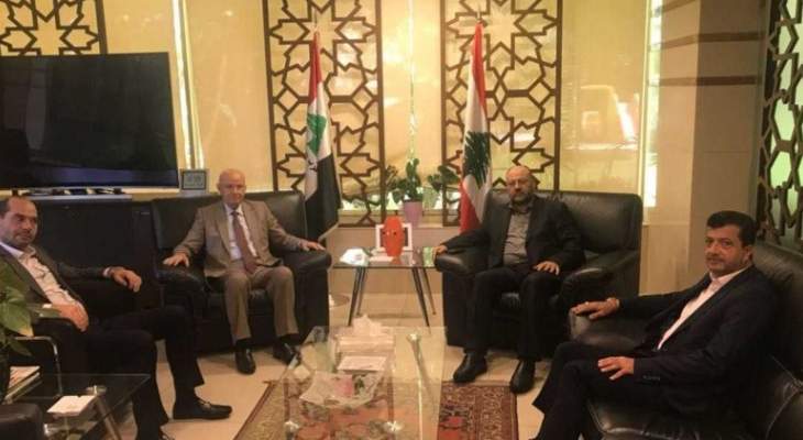 مراد التقى ممثل حماس وبحث معه الوضع الفلسطيني