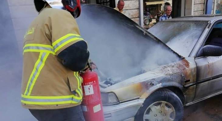 الدفاع المدني: إخماد حريق شب داخل سيارة في خلوات فالوغا - بعبدا