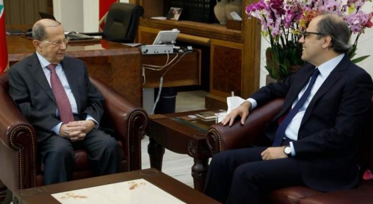الرئيس عون استقبل الوزير السابق جهاد أزعور