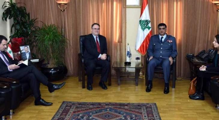 اللواء عثمان التقى رئيس قلم المحكمة الدولية الخاصة بلبنان والاب خضرا