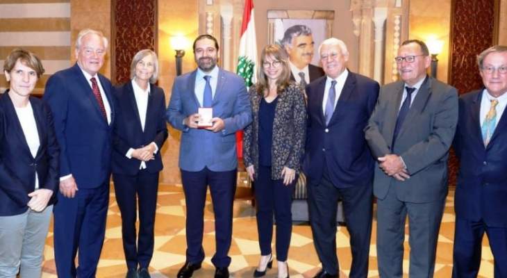 الحريري عرض للمستجدات مع وفد فرنسي والتقى رئيسة مكتب الدفاع في المحكمة الخاصة بلبنان