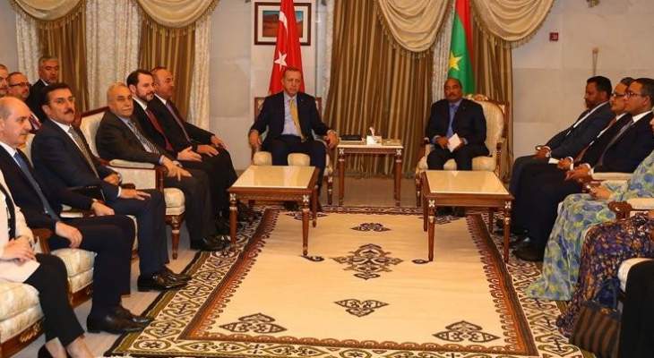 أردوغان ورئيس موريتانيا وقعا 7 اتفاقيات ومذكرات تعاون