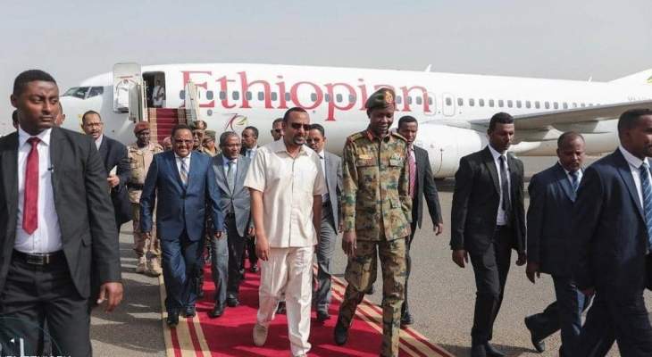 رئيس الوزراء الإثيوبي يجتمع للمرة الثانية مع رئيس المجلس الانتقالي السوداني
