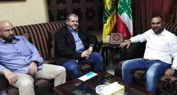 مسؤول حزب الله بصيدا التقى المنسق الجديد للتيار الوطني بقضاء الزهراني 