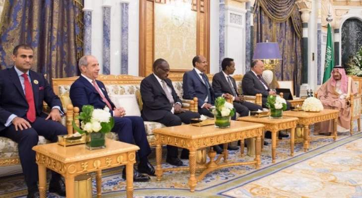 ملك السعودية التقى وزراء خارجية مصر وجيبوتي والصومال والسودان 