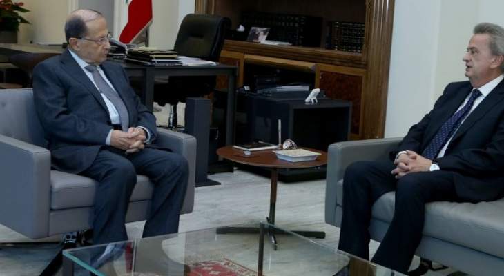 الرئيس عون استقبل حاكم مصرف لبنان وعرض معه الاوضاع النقدية 
