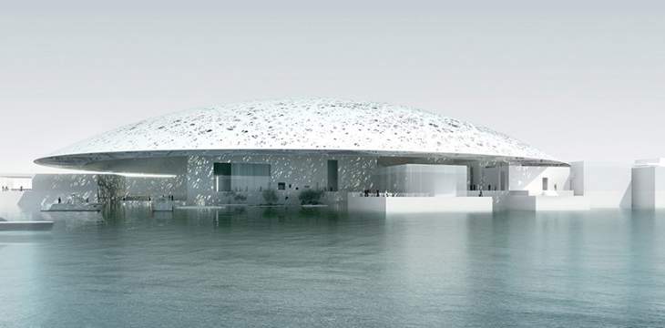 وصول ملكي البحرين والمغرب وممثلي الدول لحضور افتتاح متحف اللوفر بأبو ظبي