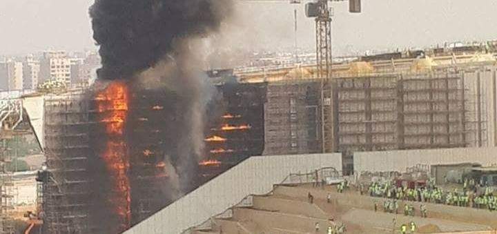 حريق ضخم في "المتحف المصري الجديد" في الهرم غرب القاهرة