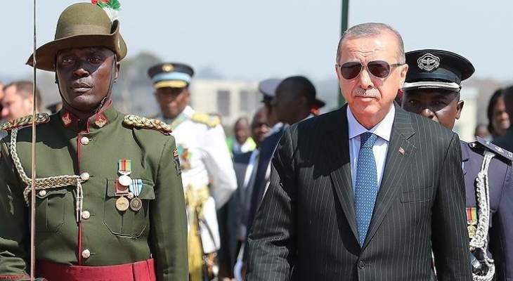 أردوغان وصل إلى زامبيا في زيارة رسمية