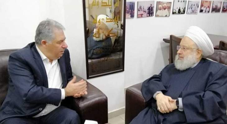 الشيخ حمود تداول مع السفير دبور في الشأن الفلسطيني العام