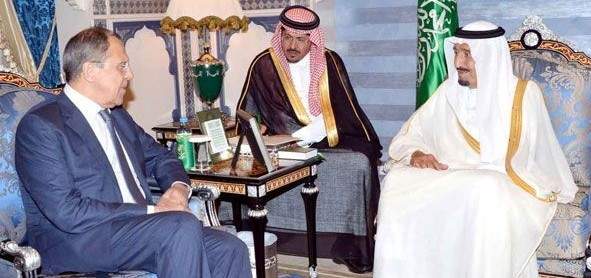 اجتماع مغلق بين الملك سلمان ولافروف في الرياض