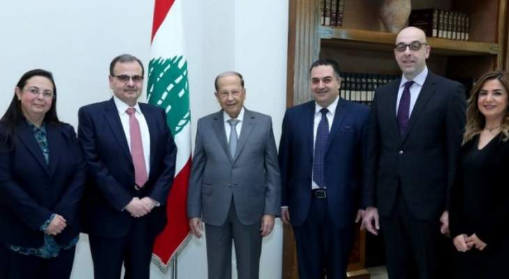 عون التقى وفد الجمعية اللبنانية للامراض المعدية والجرثومية 