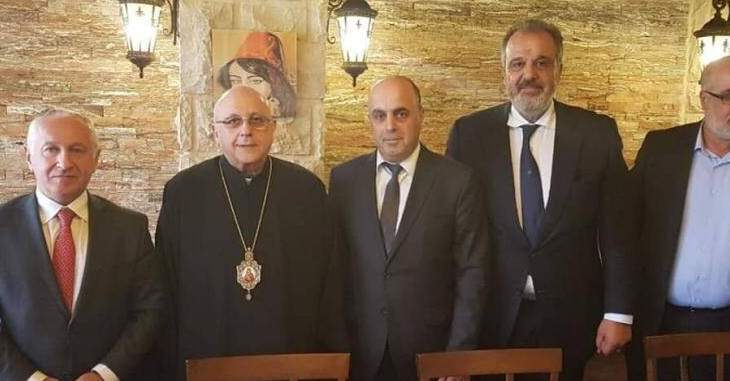 نقولا ابو فيصل أقام حفل استقبال في زحلة على شرف سفير ارمينيا في لبنان