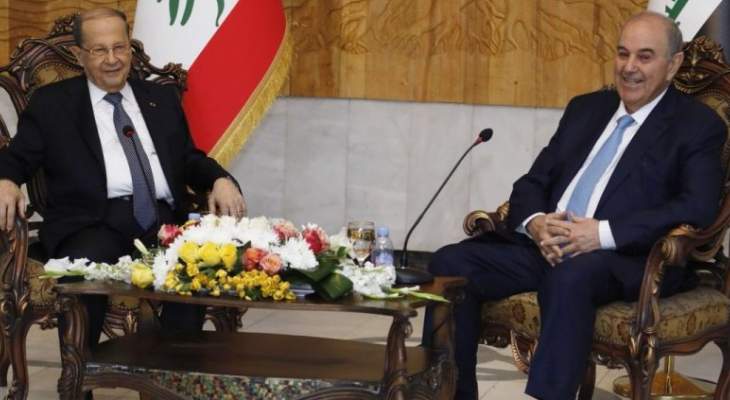 الرئيس عون يلتقي علاوي في بغداد
