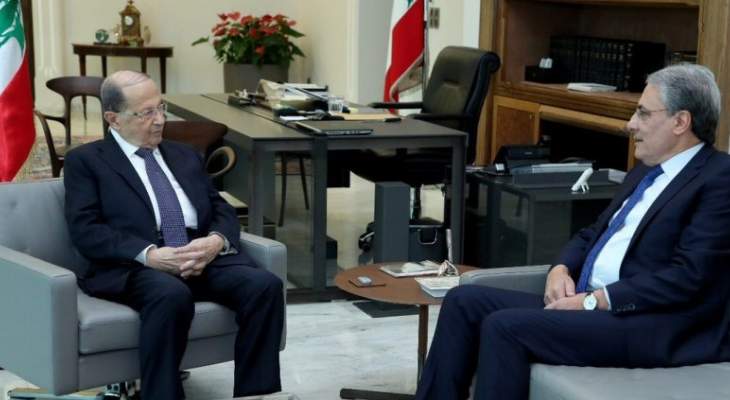 الرئيس عون التقى رئيس مجلس شورى الدولة