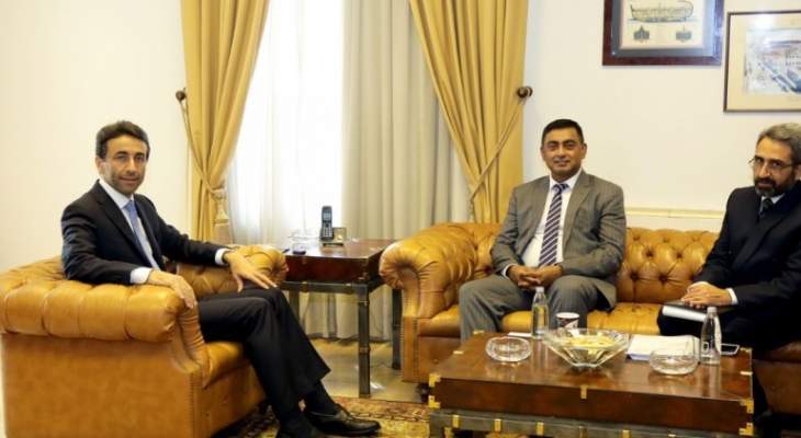  شبيب بحث مع سفير باكستان في سبل التعاون بين البلدين
