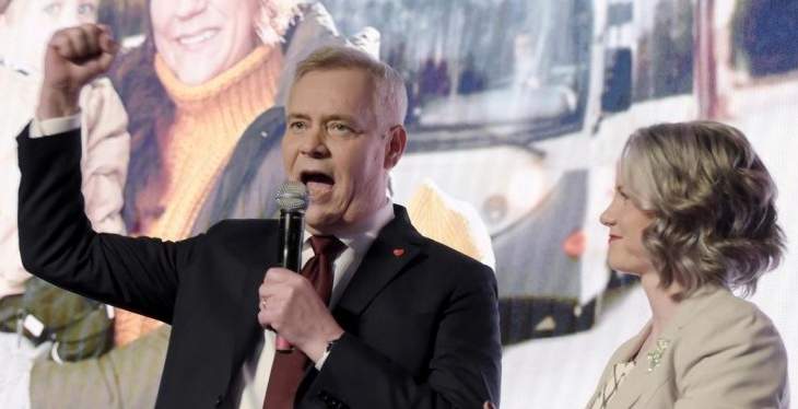 الحزب الإشتراكي الديمقراطي الفنلندي أعلن فوزه في الانتخابات التشريعية