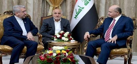 الرئيس العراقي أكد أهمية تطوير العلاقات مع إیران على الأصعدة كافة