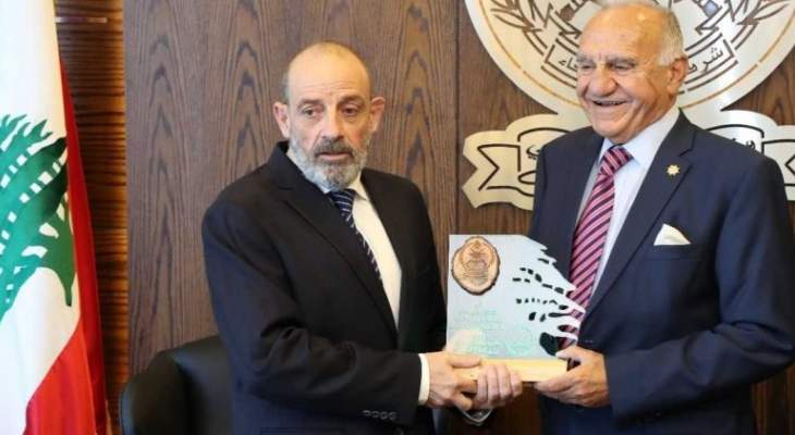 الصراف استقبل سفيرة قبرص بلبنان ورئيس جامعة البلمند