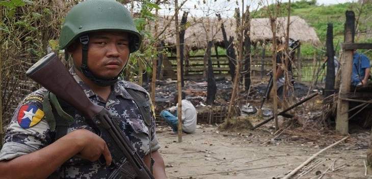 اشتباكات بين شرطة ميانمار ومتمردين في ولاية راخين