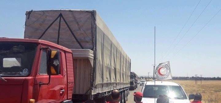  الهلال الأحمر السوري يستعد لإرسال قافلة مساعدات لعفرين