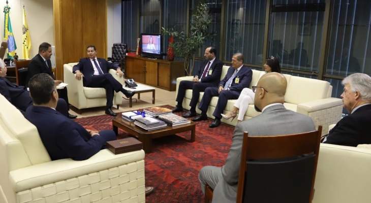 مراد التقى نائب رئيس البرازيل وطلب منه دعم لبنان لتأمين دخوله إلى مجموعة المركوسور