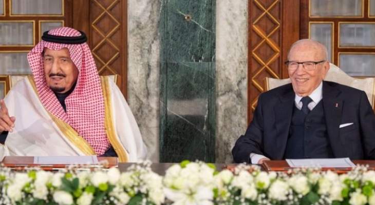 الملك سلمان والسبسي شهدا توقيع اتفاقيتين بين السعودية وتونس وأطلقا 3 مشاريع بتونس