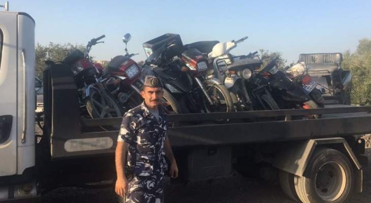 قوى الأمن: مفرزة سير أميون احتجزت 11 دراجة آلية مخالفة