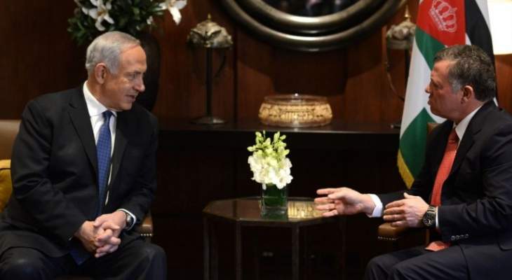 مكتب رئيس الوزراء الإسرائيلي:نتانياهو اجتمع اليوم مع ملك الأردن في عمان