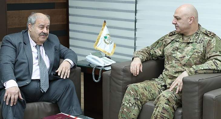 قائد الجيش التقى الرئيس السابق لرابطة الأساتذة المتفرغين بالجامعة اللبنانية