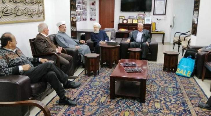 حمود استقبل الأمين العام لهيئة علماء فلسطين في الخارج وإمام مسجد جناتا