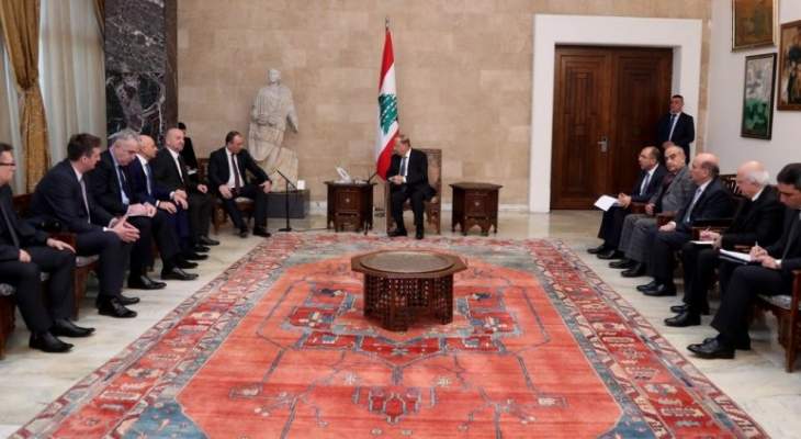 الرئيس عون عرض مع وزير خارجية البوسنة والهرسك سبل تعزيز العلاقات