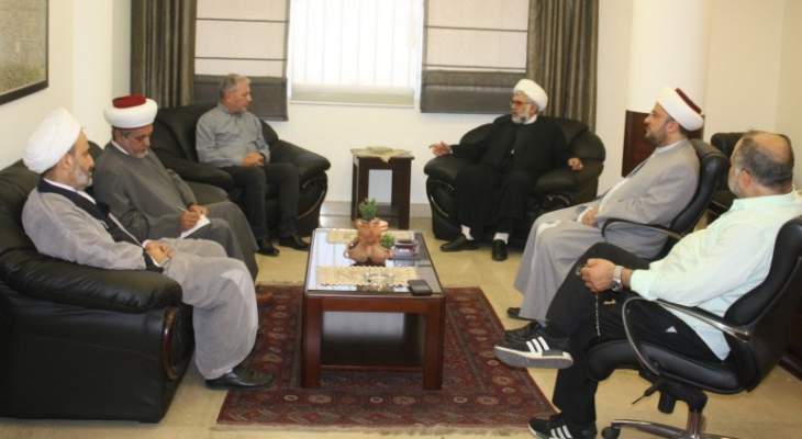  وفد من تجمع العلماء المسلمين بحث مع رئيس بلدية حارة حريك في الشؤون العامة