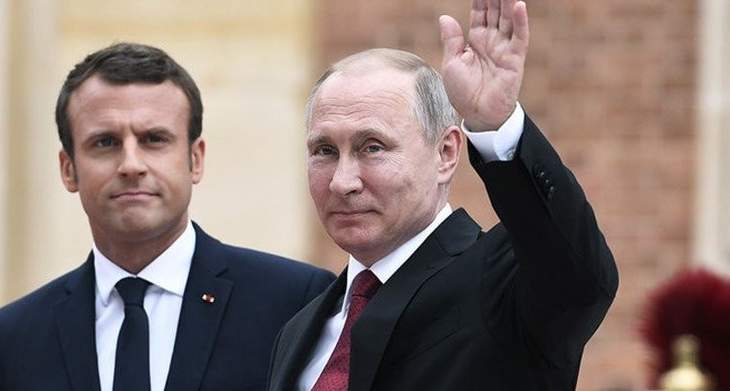 بوتين وماكرون ناقشا سبل الاسراع بتشكيل الدستور في سوريا