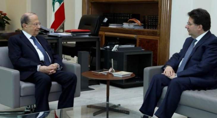 الرئيس عون التقى كنعان قبيل سفره إلى أميركا مع الوفد النيابي