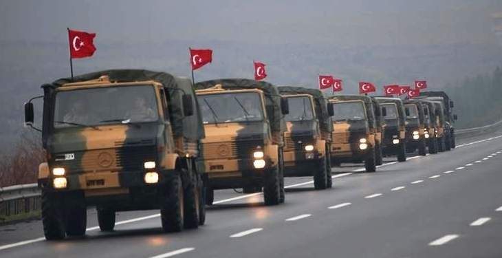 السلطات التركية أرسلت تعزيزات عسكرية جديدة إلى حدودها مع سوريا 