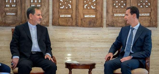 الأسد بحث مع جهانغيري نتائج اجتماعات اللجنة العليا المشتركة بين البلدين