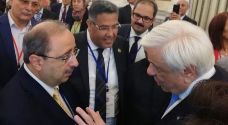مخيبر من مؤتمر البرلمانيين الأرثوذكس بأثينا:لالتزام المساهمة في حل قضايا الشرق الأوسط