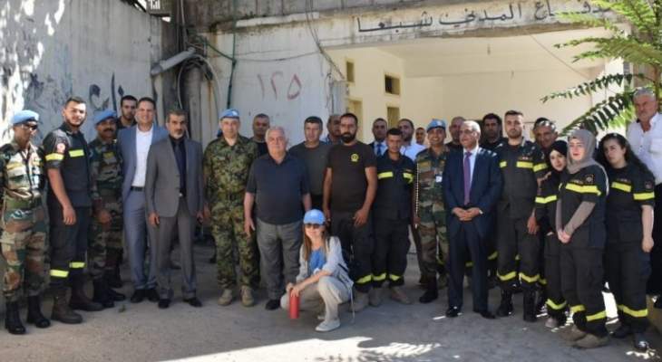 إفتتاح مشروع تجهيز مركز الدفاع المدني في شبعا