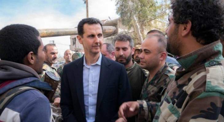الأسد للجيش السوري:كل رصاصة أطلقتموها لقتل إرهابي كنتم تغيرون بها ميزان العالم