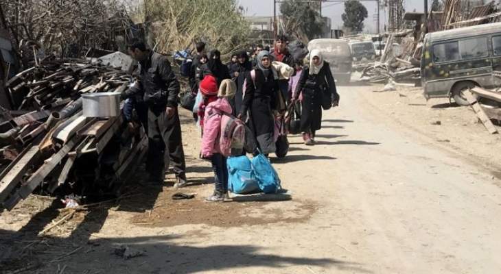 المصالحة الروسي: خروج أكثر من 100 ألف شخص من الغوطة عبر الممر الإنساني