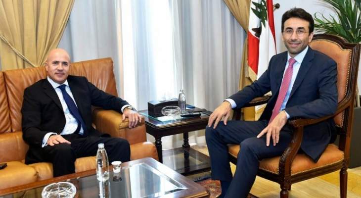 شبيب بحث مع سفير الأرجنتين تعزيز التعاون بين البلدين والتقى رولا الطبش