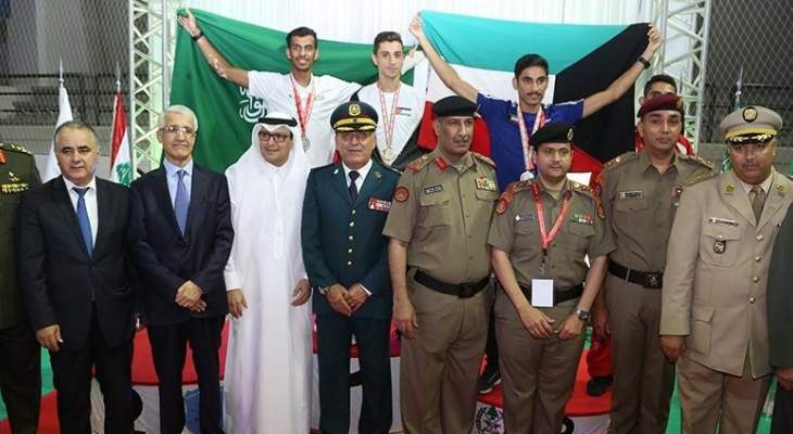 إقامة البطولة العربية العسكرية السابعة للتايكوندو والفريق اللبناني حلّ رابعا