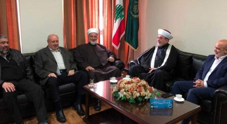 وفد من الجماعة الاسلامية التقى سوسان وأطلعه على قرار الترشح للانتخابات