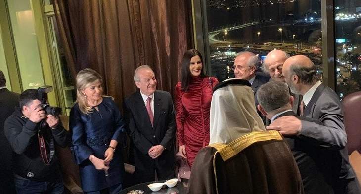 الحريري وجعجع وجنبلاط شاركوا بعشاء بدعوة من سفارة السعودية لفينيسيا