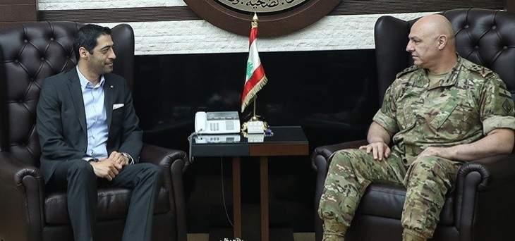 قائد الجيش عرض مع حنكش الاوضاع والتقى رئيس المؤسسة المارونية للانتشار