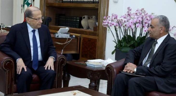 الرئيس عون استقبل سفير العراق في لبنان علي العامري