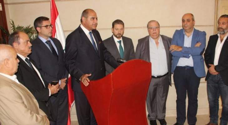 كرامي عرض مع الخطيب الأوضاع العامة بالمنطقة وتداعيات استقالة الحريري