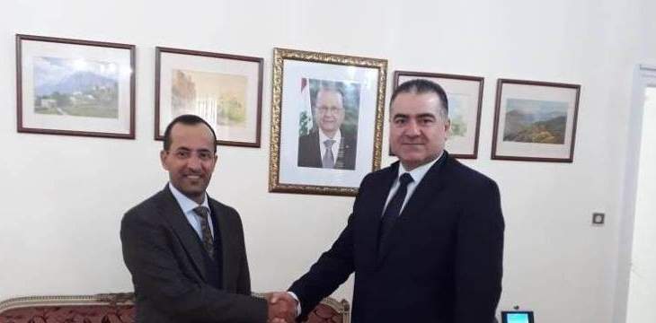 سفير الكويت في الجزائر زار سفير لبنان مهنئا 