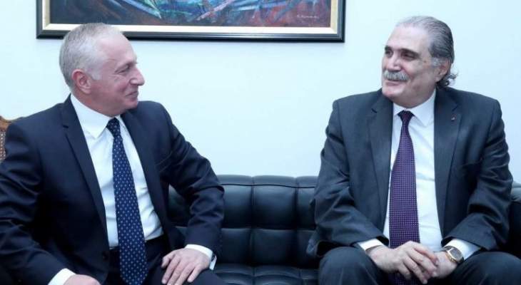 جريصاتي التقى سفير ارمينيا وعرض معه العلاقات الثنائية 